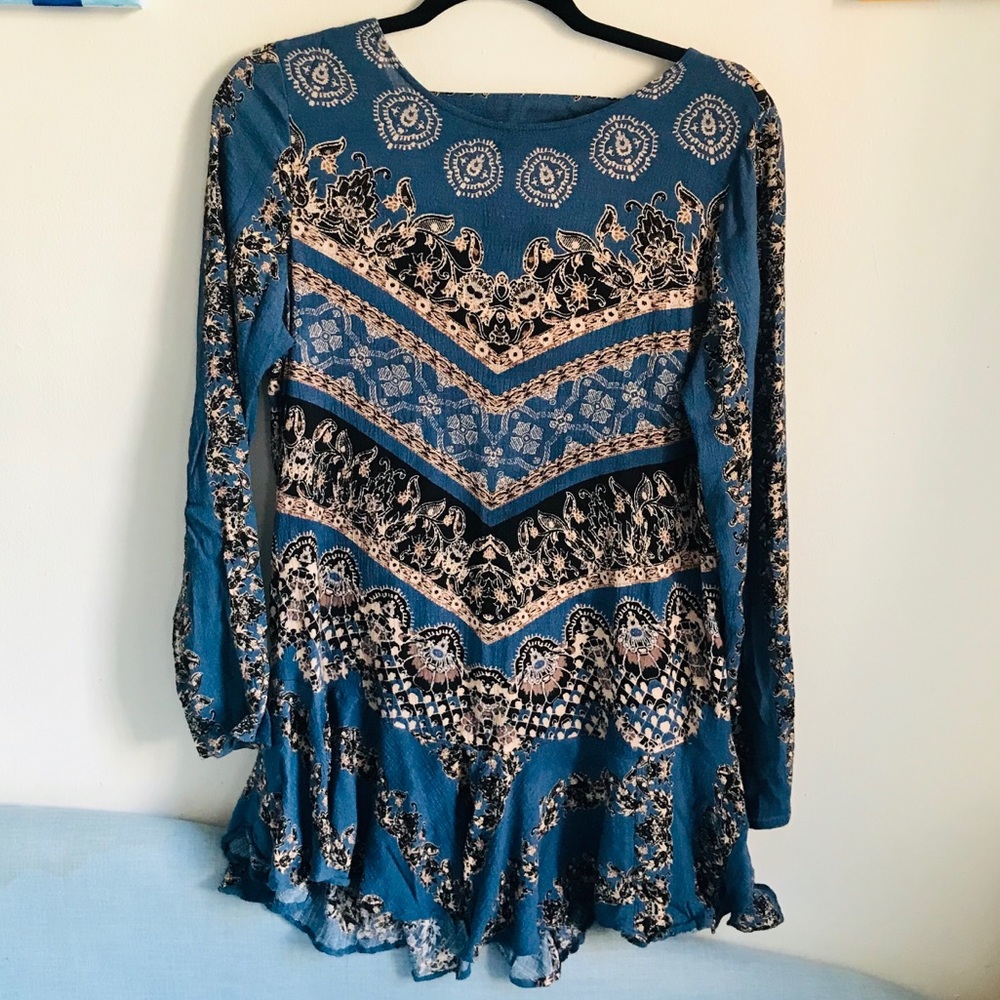 Free People Printed Tunic Dress